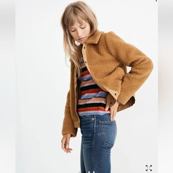 Madewell Sherpa Portland Jacket size M - Picture 3 of 10